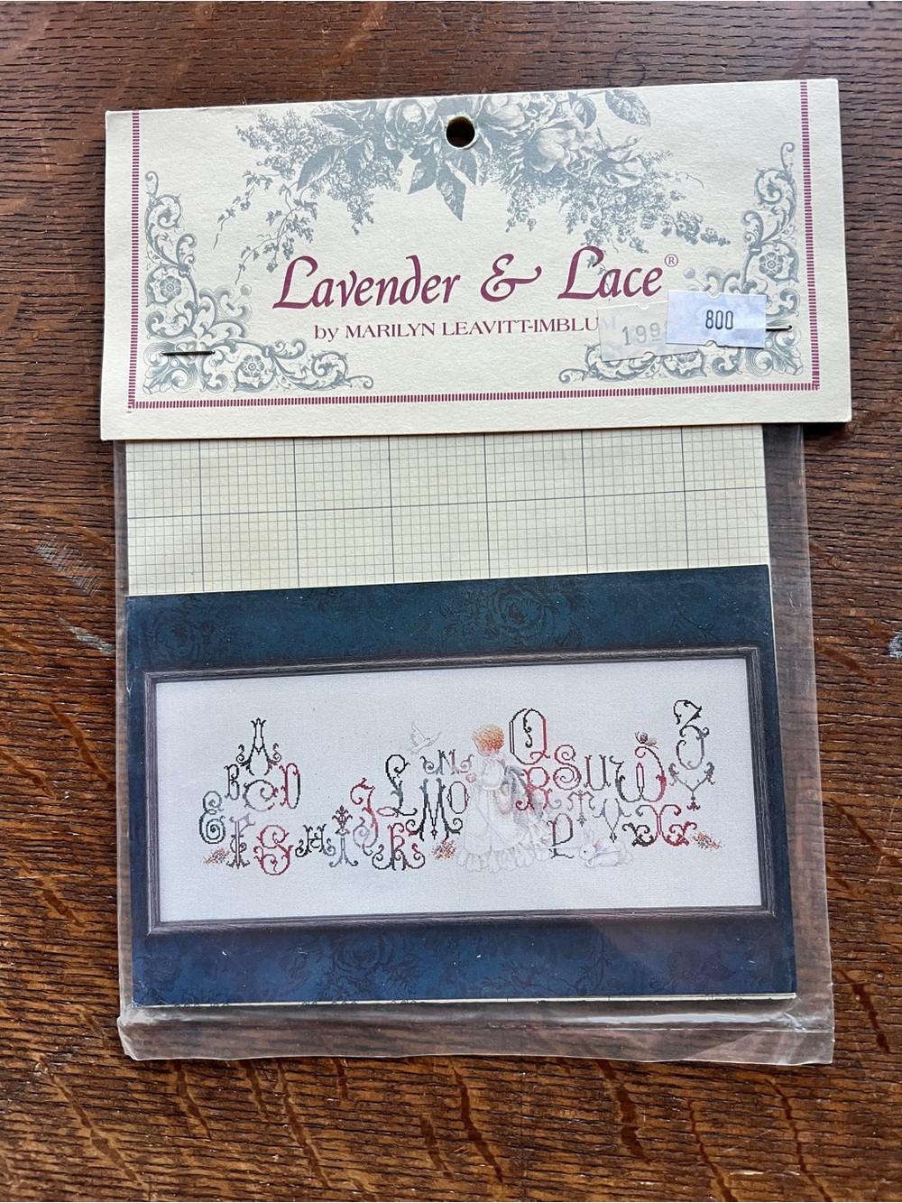 Lavender & Lace Enchanted Alphabet Cross-Stitch Pattern Booklet